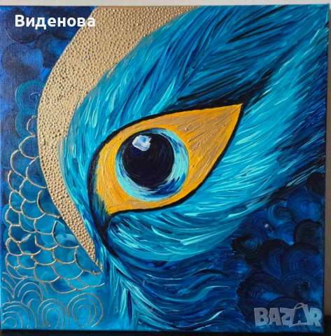 Картина рисувана с акрилни бои 40x 40см.