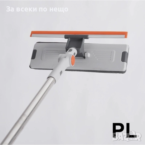 Многофункционален 2-в-1 флат моп с микрофибър и уейдж Код P1668, снимка 3 - Други стоки за дома - 52937901