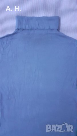 Поло с къс ръкав син цвят, снимка 2 - Блузи с дълъг ръкав и пуловери - 26601421