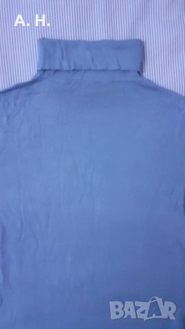 Поло с къс ръкав син цвят, снимка 2 - Блузи с дълъг ръкав и пуловери - 26601421