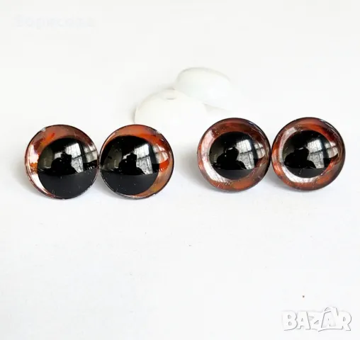 Многоцветни 3Д очи за амигуруми,  плетени играчки, снимка 7 - Други - 47327362