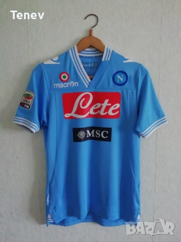 Napoli Hamsik оригинална шампионска мачова тениска фланелка Наполи екип Хамшик Macron, снимка 2 - Тениски - 48645573