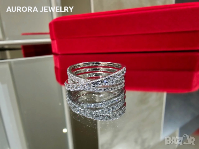 CARTIER Etincelle de Cartier Silver Paved Diamonds Дамски Пръстен