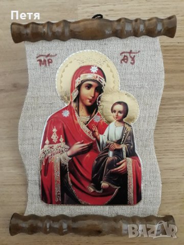 Икона "Иисус Христос", Икона "Света Богородица ", снимка 6 - Икони - 17953037