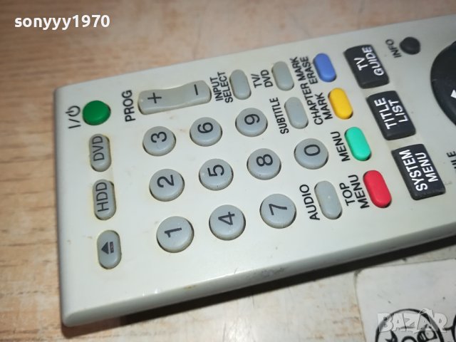 SONY RMT-D231P HDD/DVD REMOTE CONTROL 3101241147, снимка 12 - Дистанционни - 44061383