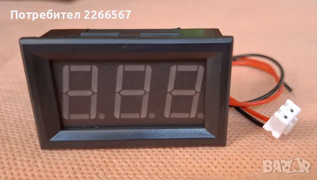 Мини LED индикатори за напрежение и ток - волтметър и амперметър, снимка 10 - Друга електроника - 49874040