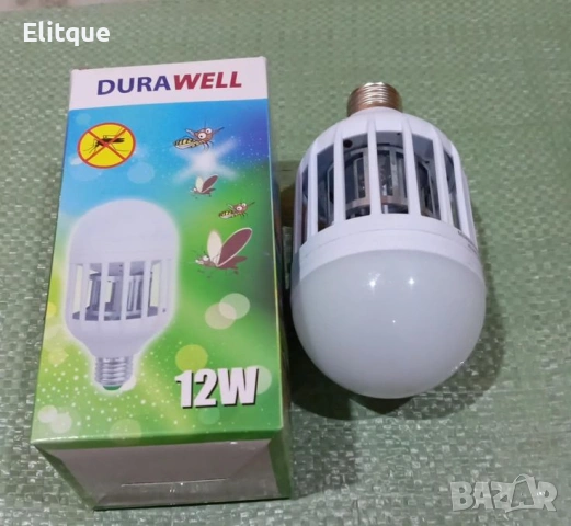 LED крушка против комари с адаптор за стена