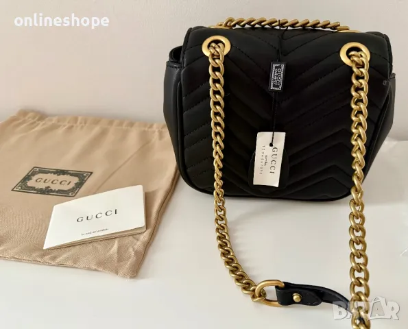 Дамска чанта GUCCI - Естествена кожа , снимка 10 - Чанти - 49737138