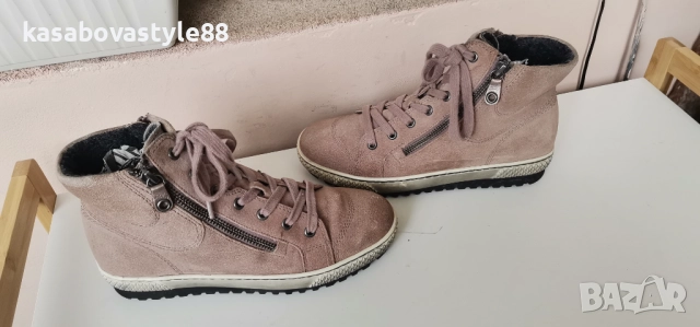 Боти Gabor Естествен велур 36.5н., снимка 9 - Дамски боти - 52281312