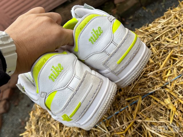 Nike Air Force 1 Shadow White Lemon — номер 42, снимка 4 - Маратонки - 38038434