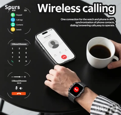 Смарт часовник- елегантен мултифункционален, снимка 4 - Смарт часовници - 52212209