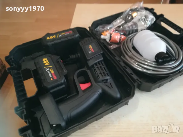 ВОДОСТРУЙКА С ДВЕ БАТЕРИИ И ЗАРЯДНО В КУФАР 2910241307, снимка 8 - Винтоверти - 47760273