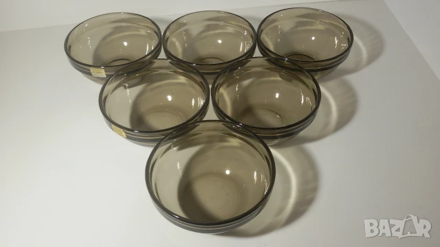 Лот 6 малки френски купички от закалено стъкло Arcoroc, снимка 5 - Прибори за хранене, готвене и сервиране - 51317280