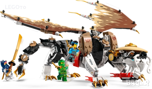 НОВО ЛЕГО 71809 Нинджаго Драконът Егалт  LEGO 71809 NINJAGO - Egalt the Master Dragon 71809, снимка 3 - Конструктори - 52577699
