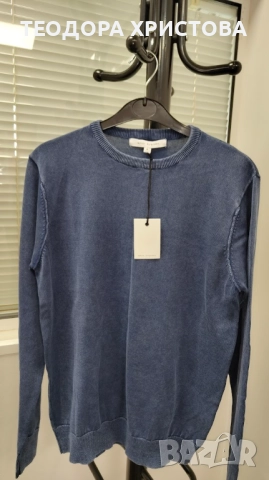 Нов мъжки пуловер Amor Kavrden, 100% памук, с етикет, размер S.