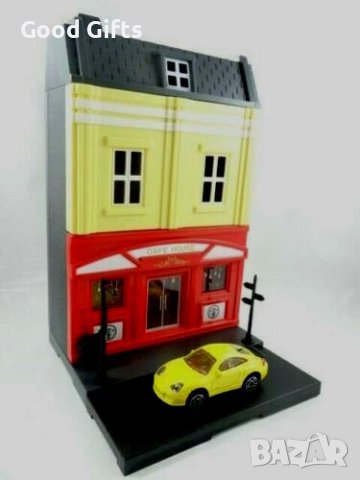 Детски паркинг със сгради, Градска улица, снимка 3 - Коли, камиони, мотори, писти - 42931471