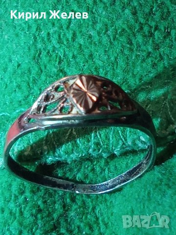 СТАР СРЕБЪРЕН ПРЪСТЕН ВИСОКА ПРОБА СРЕБРО МАЙСТОРСКА ЮВЕЛИРНА РЪЧНА РАБОТА 22246, снимка 2 - Пръстени - 32991889