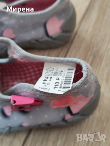 Дишащи пантофки за момиче Befado, размер 21, снимка 2 - Детски пантофи - 52310392