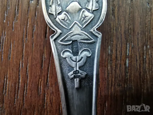 комплект стари сребърни лъжички, снимка 4 - Антикварни и старинни предмети - 49250180