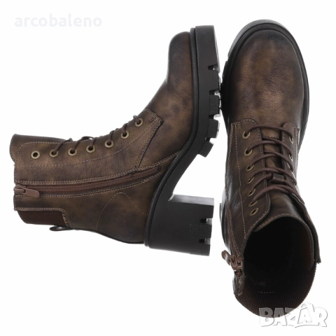 Дамски боти с връзки, 2цвята , снимка 4 - Дамски боти - 52267707