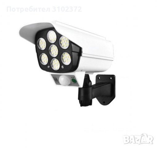 Промо Фалшива камера с LED осветитление, соларен панел и дистанционно, снимка 6 - Соларни лампи - 33194307