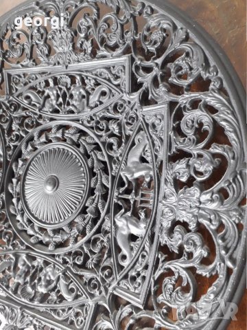 Немска метална декоративна чиния за стена Buderus 1731, снимка 5 - Декорация за дома - 32861256