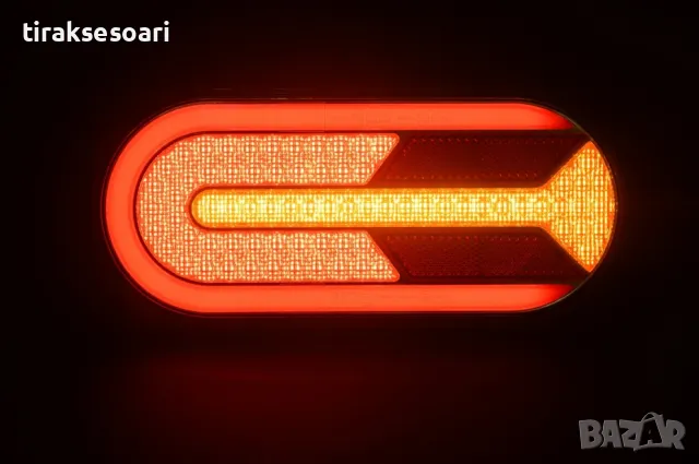  Комплект LED Стопове 25 см с динамичен мигач за ремарке бус каравана , снимка 4 - Аксесоари и консумативи - 48305228