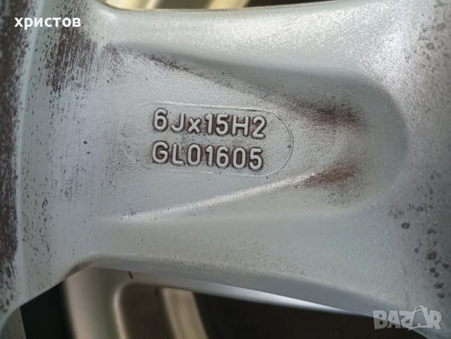 Лети джанти 15 цола 5 х 114.3 за Мазда, снимка 5 - Гуми и джанти - 50676742
