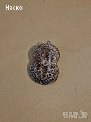 колие медальон висулка филиграм сребро 4 броя, снимка 9 - Колиета, медальони, синджири - 52002034