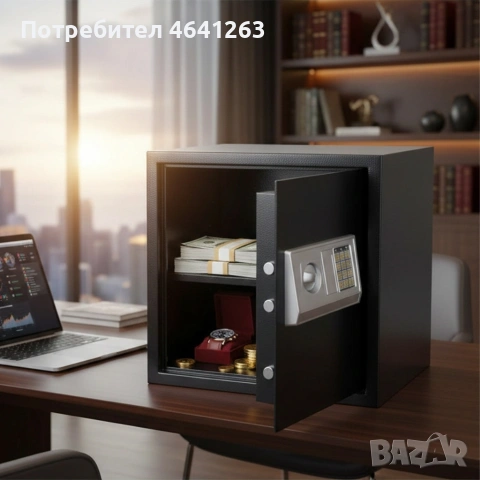 Електронен сейф 43L с аварийни ключове и монтажни болтове – Сигурност и защита за ценни вещи