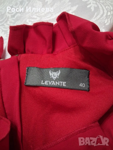 Дамска червена рокля, снимка 3 - Рокли - 53579846