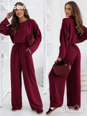 Дамски комплект от блуза и панталони на Shalina, 5цвята , снимка 8 - Комплекти - 52744152