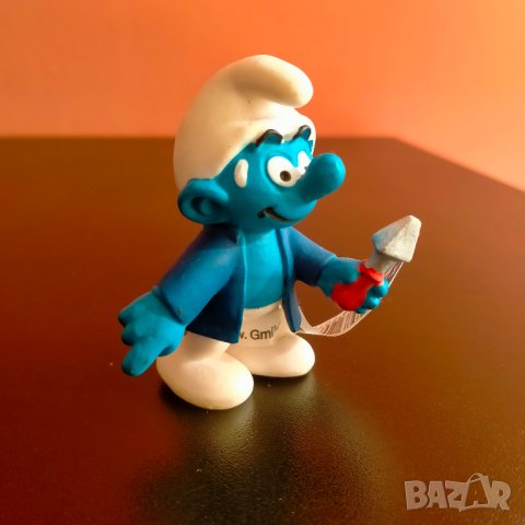 Колекционерска фигурка Schleich Smurfs  Peyo 2014 73508, снимка 11 - Колекции - 40376865