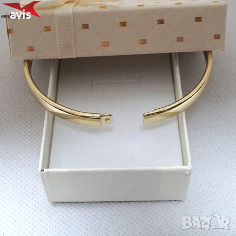 Гривна с 14К златно покритие 234852, снимка 2 - Гривни - 53431921