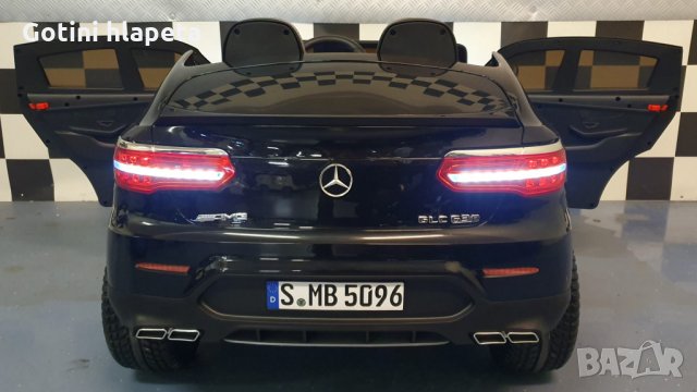 Двуместен акумулаторен джип Mercedes GLC63 (лицензиран), MP4 видео дисплей, 4x4, снимка 12 - Детски велосипеди, триколки и коли - 26947744
