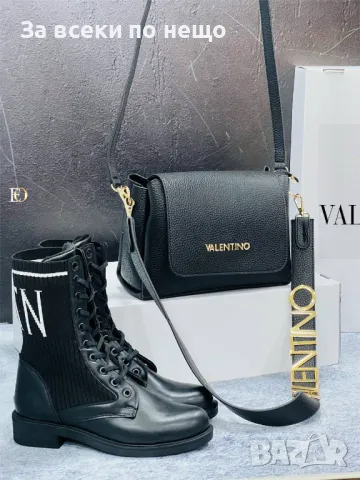 Дамски черни боти Valentino🔝Prada Код D1458, снимка 2 - Дамски боти - 48244370