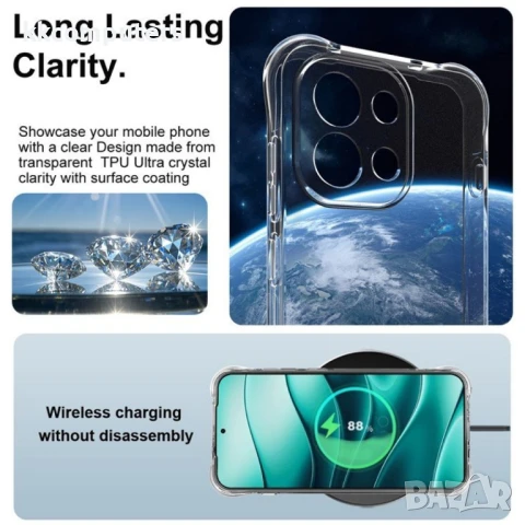 OnePlus 13s 5G / OnePlus 13T 5G IMAK Силиконов Калъф и Протектор, снимка 4 - Калъфи, кейсове - 51263567