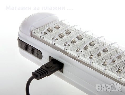 Аварийна, акумулаторна LED лампа с 60 диода и дистанционно управление, снимка 3 - Други - 26781003