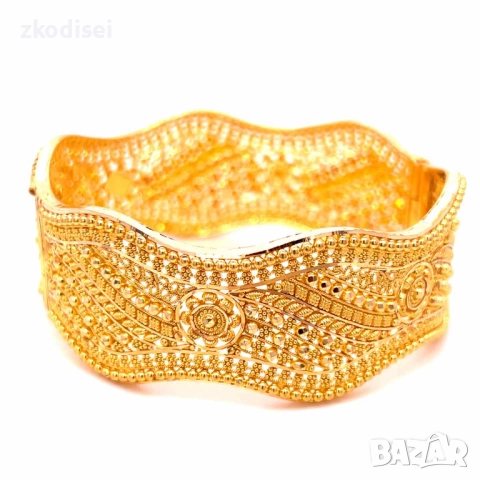 Златна дамска гривна 39,93гр. 22кр. проба:916 модел:34736-1, снимка 2 - Гривни - 52247425