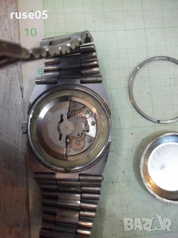 Часовник"SLAVA"автомат с датник мъжки с верижка работещ, снимка 7 - Мъжки - 28314309