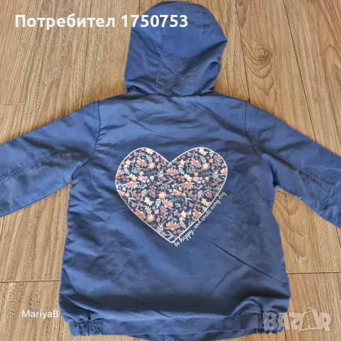 Памучно яке с цветя Lupilu, снимка 11 - Детски якета и елеци - 49993012