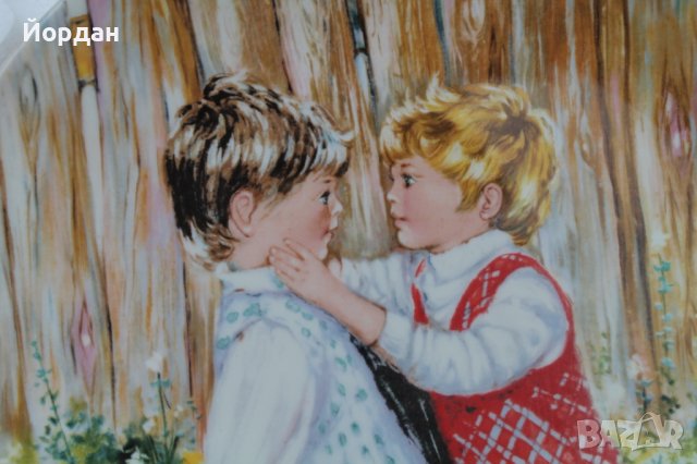 Ръчно рисувани порцеланови чинии , снимка 4 - Чинии - 36734975