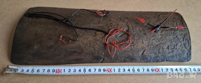 АРТ Стенен Часовник Старо дърво и Метално Цвете МАК, снимка 4 - Декорация за дома - 49610754