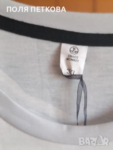 Тениска имитация на дънково яке, снимка 2 - Тениски - 50857376