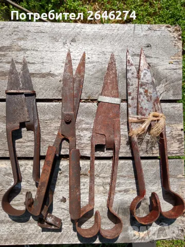 Ковани ножици за стригане на овце, снимка 1