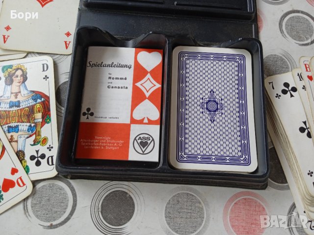 Немски карти две тестета в кутия, снимка 6 - Карти за игра - 37792774