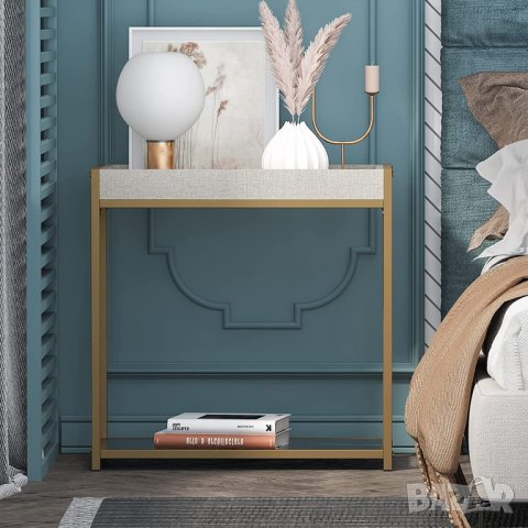 Мултифункционално шкафче / нощно шкафче / помощна масичка FJGS-ST03GR, снимка 6 - Шкафове - 39824703