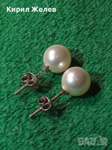 КЛАСИЧЕСКИ ПЕРЛЕНИ СРЕБЪРНИ ОБЕЦИ СРЕБРО 925 с ИСТИНСКИ БЕЛИ ПЕРЛИ 45717, снимка 11 - Обеци - 46233062