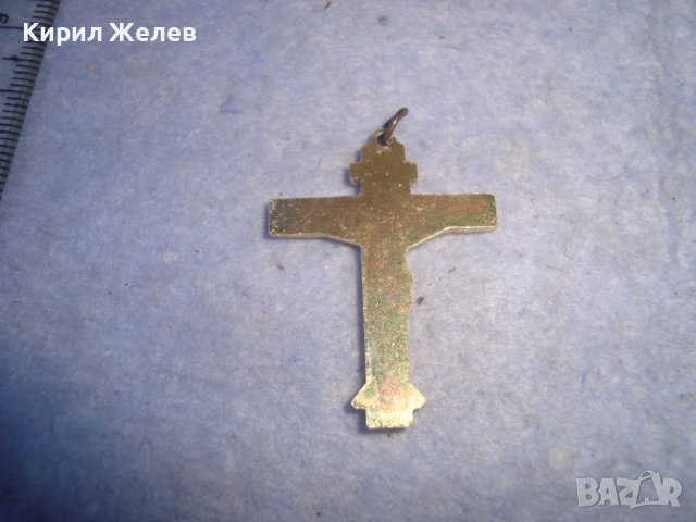 ПОЗЛАТЕНО НАГРЪДНО МЕТАЛНО РЕЛЕФНО РАЗПЯТИЕ КРЪСТЧЕ 21243, снимка 2 - Други ценни предмети - 36974323
