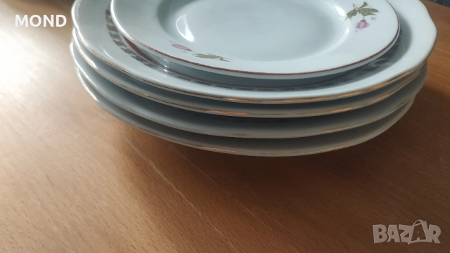 Български процелан - комплект чинии, снимка 5 - Чинии - 52866187